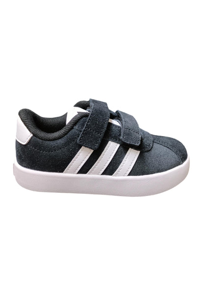 sarpe sneakers Bambini e ragazzi adidas GRAND COURT  nero-bianco velcro