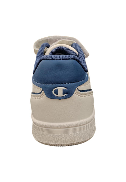 Scarpe sneakers Bambini e ragazzi Champion REBOUND  bianco-blue laccio elastico e velcro