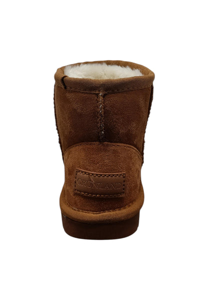 Stivaletti bambina Grunland Junior Crom marrone suede - Stile caldo con elastico