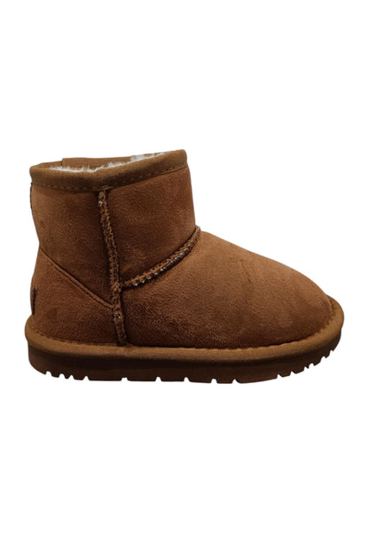 Stivaletti bambina Grunland Junior Crom marrone suede - Stile caldo con elastico
