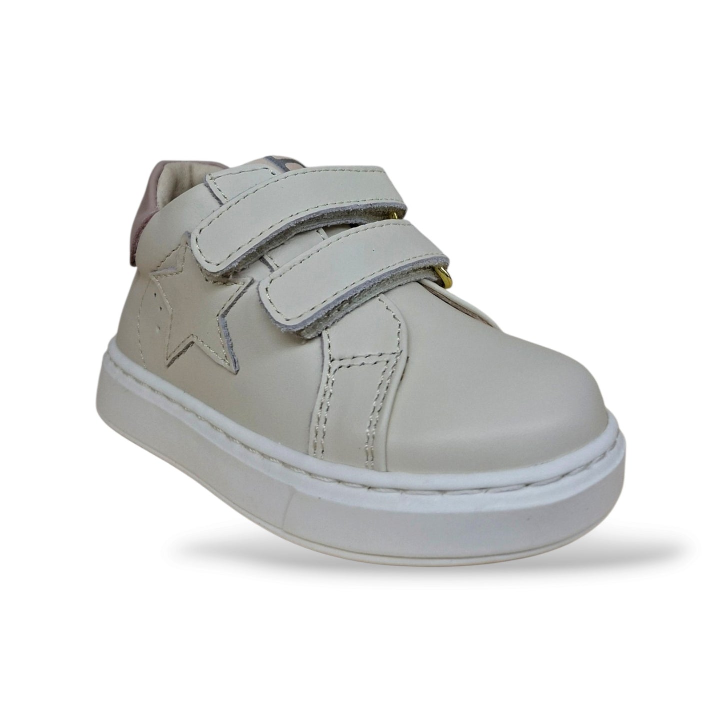 sneakers-primi-passi-bambine-balducci-cita-bianco-cipria-velcro-pelle-piena-tallone-rinforzato-fondo-flessibile-sottopiede-plantare-femminili-romantiche-scarpetteria-gica-trani
