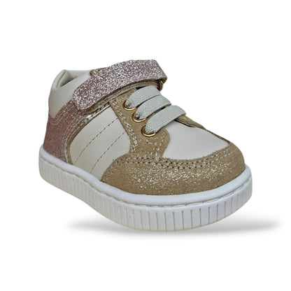 sneakers-primi-passi-bambine-balducci-cita-bianco-platino-cipria-glitter-laccio-elastico-velcro-tallone-rinforzato-fondo-flessibile-sottopiede-plantare-cerimonia-scarpetteria-gica-trani
