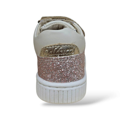balducci-cita-scarpe-cerimonia-battesimo-primi-passi-bambine-bianco-platino-cipria-glitter-laccio-elastico-velcro-tallone-rinforzato-suola-flessibile-arco-plantare-taglia-19-24-scarpetteria-gica-trani
