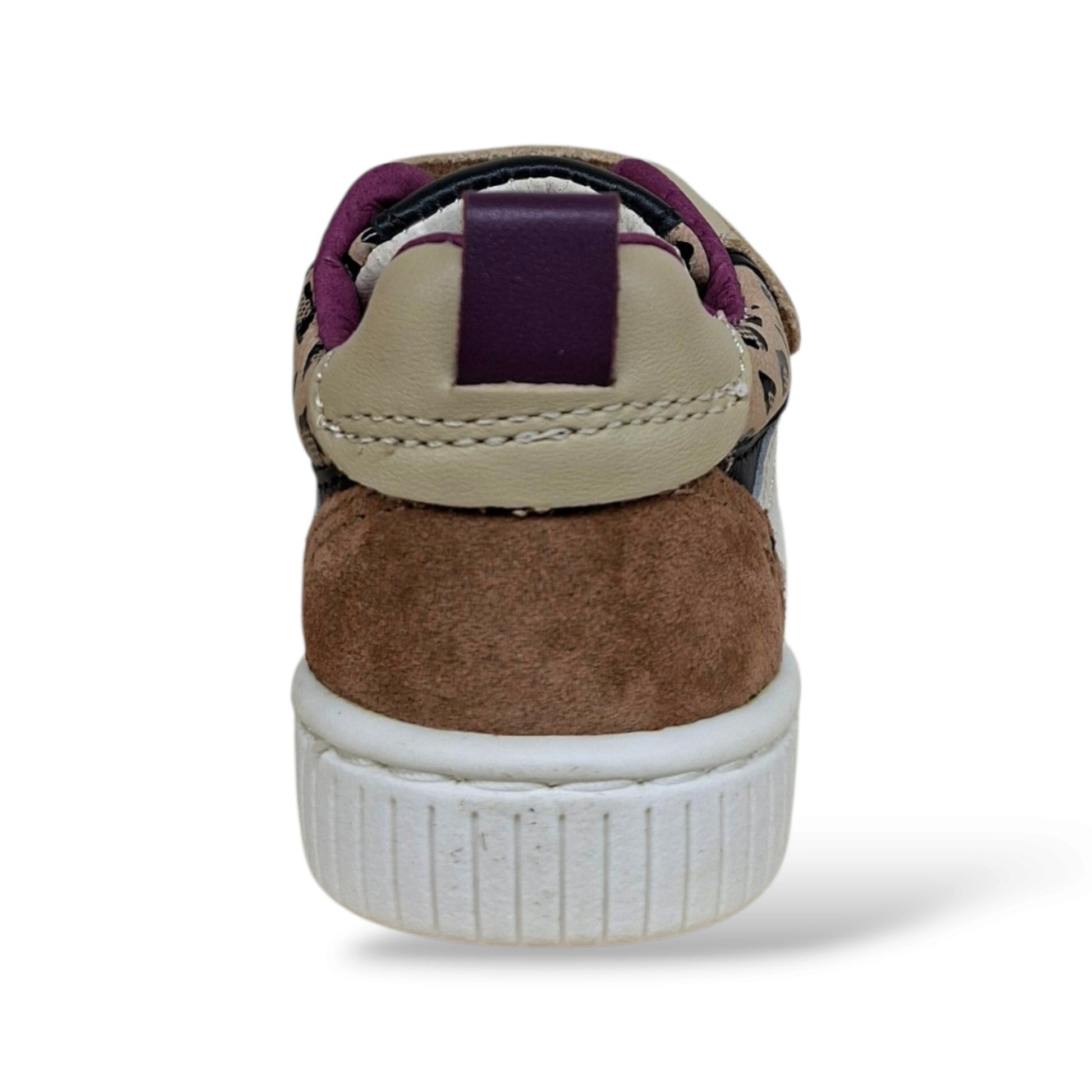 balducci-cita-scarpe-ortopediche-primi-passi-bambine-marrone-maculato-bianco-viola-velcro-pelle-suede-animal-print-tallone-rinforzato-suola-flessibile-arco-plantare-taglia-19-24-scarpetteria-gica-trani
