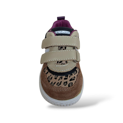 scarpe-podologiche-bambine-primi-passi-balducci-cita-marrone-maculato-bianco-viola-velcro-pelle-suede-leopardato-fodera-pelle-arco-plantare-tallone-rinforzato-made-in-italy-scarpetteria-gica-trani
