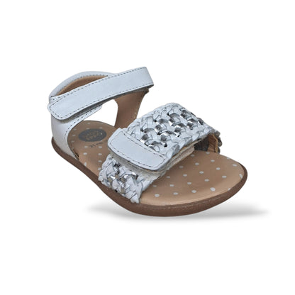 Sandali Bambina GIOSEPPO SANDOWN 78812 Bianchi – Scarpe Cerimonia in Pelle con Velcro