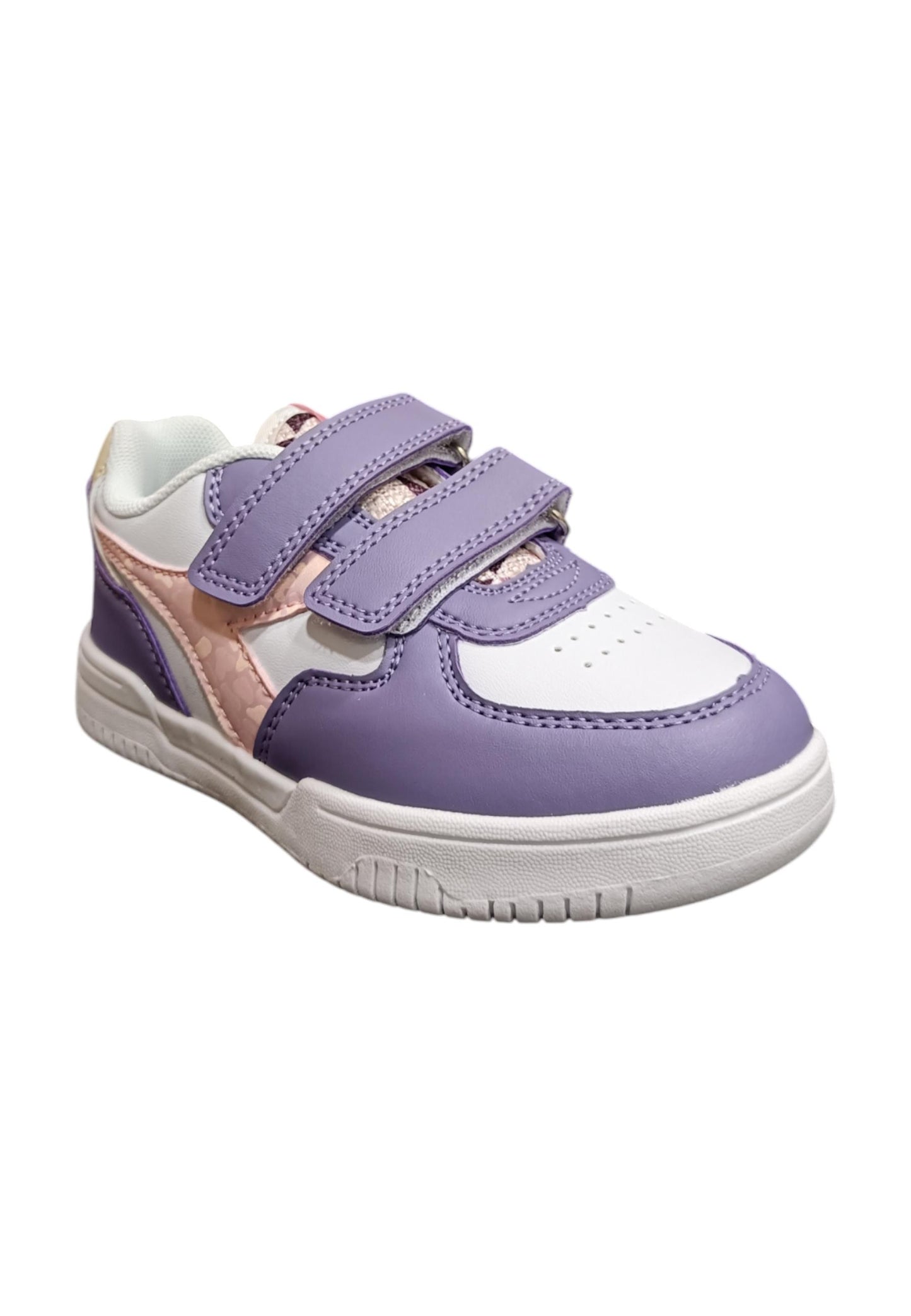 Scarpe sneakers Bambine e ragazze Diadora GAME  bianco-viola velcro