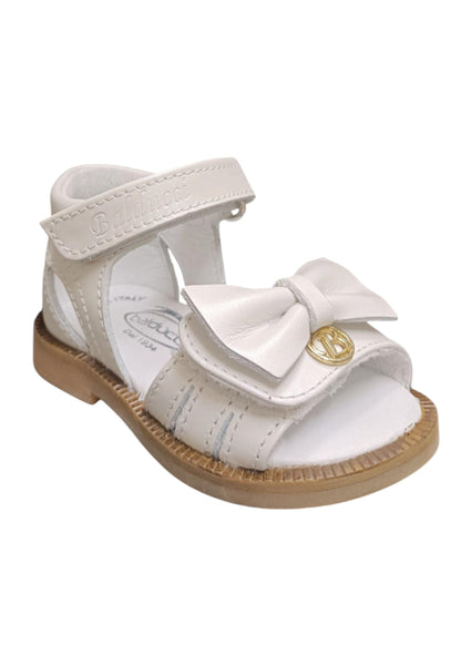 Scarpe sandalo tallonato Bambine balducci CITA  bianco velcro