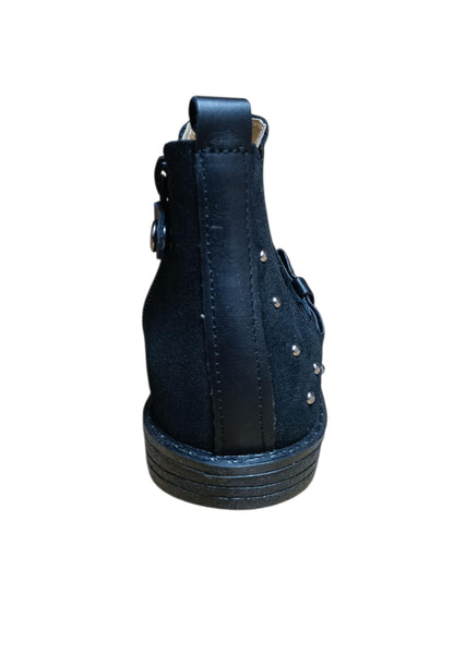 Stivaletti bambina Platis Martin nero pelle - Stile classico con zip laterale