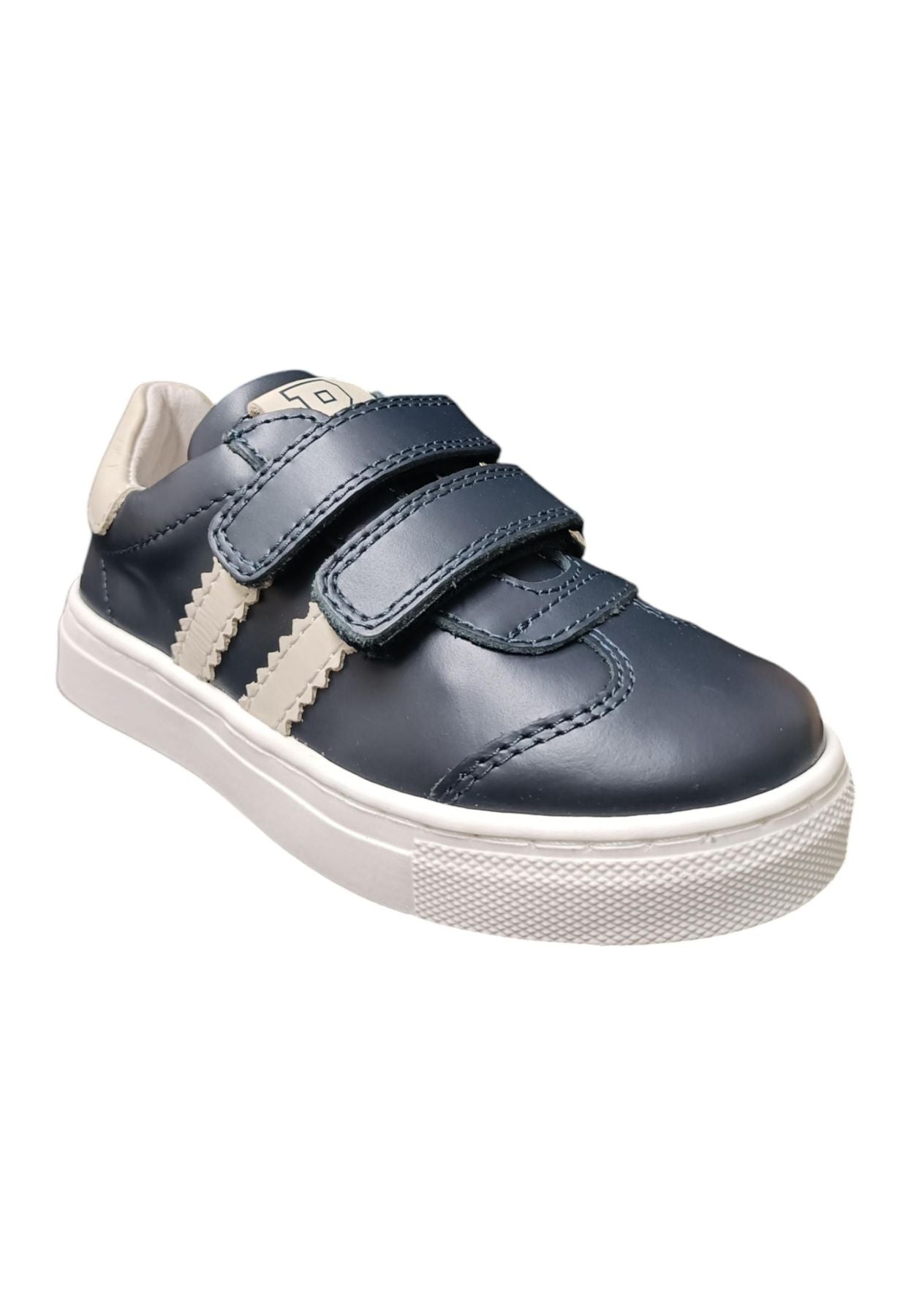 Scarpe sneakers Unisex bambini balducci BUTTER  blue-bianco laccio e zip laterale