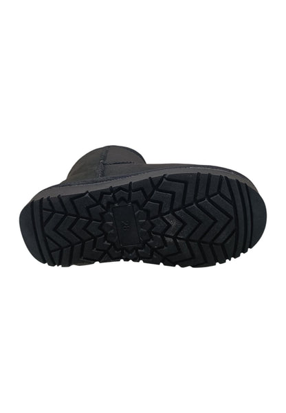 Stivaletti bambina Grunland Junior Crom nero suede - Stile caldo con elastico