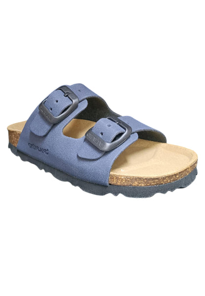 Scarpe ciabatta Bambini e ragazzi Grunland Junior 0714  BLU fibia