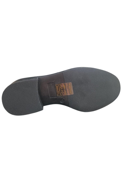 Mocassini college donna Marina Galanti nero pelle - Eleganza casual con elastico