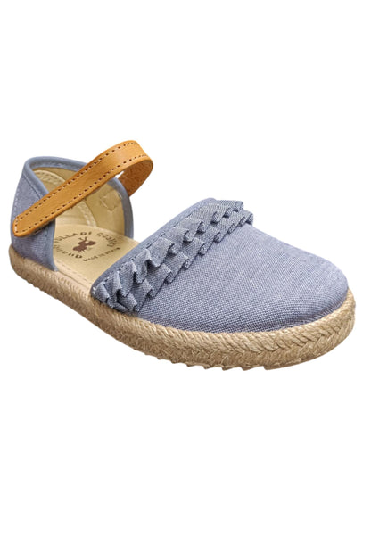 Espadrillas bambina Vul-Ladi Carla jeans tela velcro summer style