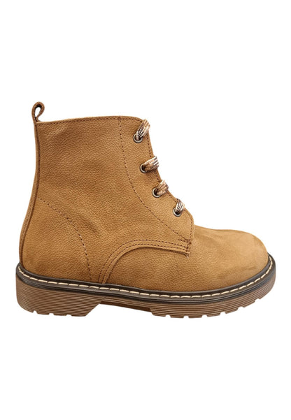 Anfibio bambino Platis P1196 tabacco suede zip laterale urban style