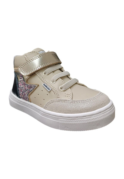 Scarpe sneakers Bambine e ragazze balducci BUTTER  beige-oro-nero-multicolor laccio elastico e velcro