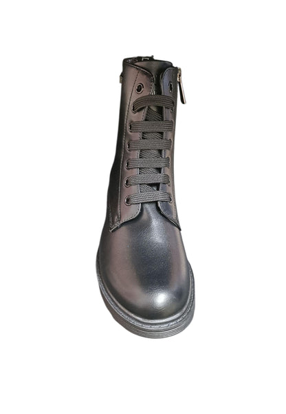 Scarpe anfibio Bambini e ragazzi cult MARTIN nero laccio e zip laterale