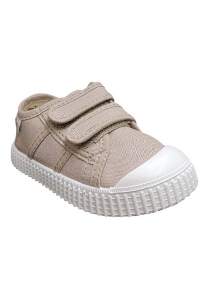 Scarpe sneakers Bambini e ragazzi Victoria basket beige velcro