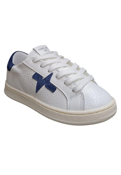 Scarpe sneakers Bambini e ragazzi TWELVE gamme  bianco-blue laccio