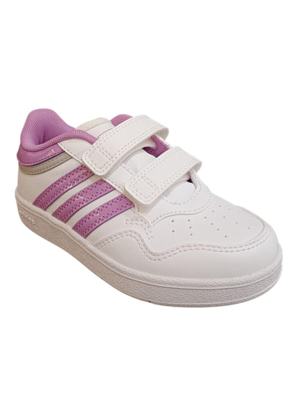 Sneakers Bambini Adidas Hoops Bianche con Velcro - Scarpe Ginnastica Comode
