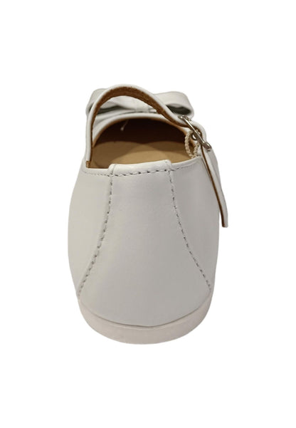 Ballerina bambina Platis P2077 bianco multicolore pelle fibbia elegance style