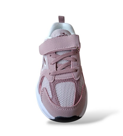 Diadora Alley – Sneakers Bambina Rosa Bianco | Scamosciato e Velcro | Taglie 28-35