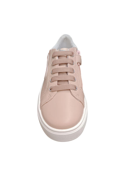 Scarpe sneakers Bambine e ragazze balducci kiab  rosa-argento laccio e zip laterale