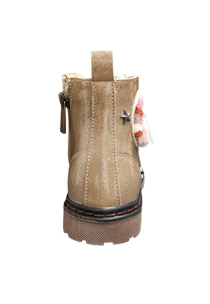 Anfibio bambina XTI Botin cipria rosa pelle zip laterale urban style