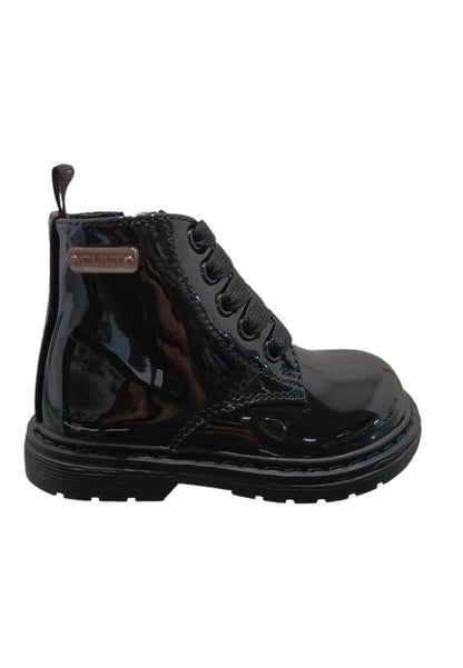 Anfibio bimba Cult Martin nero vernice lacci urban style