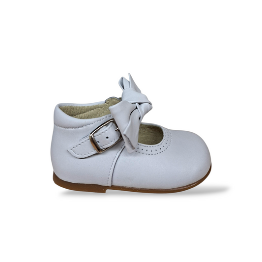 Scarpe ballerina bambina panyno B1528 bianco fibia