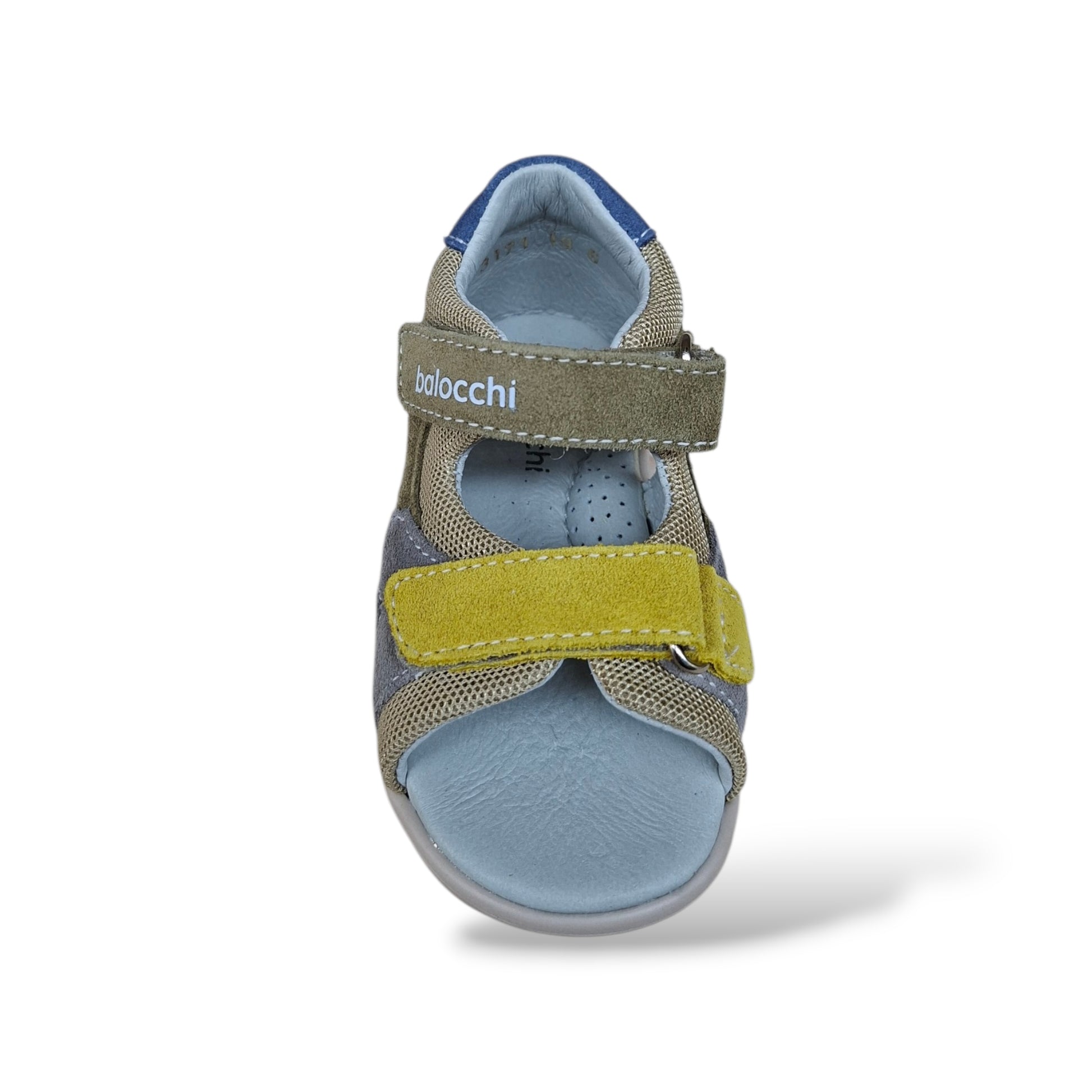 sandali-bambino-primi-passi-balocchi-bart-beige-kaki-giallo-azzurro-suola-gomma-flessibile-scarpetteria-gica-trani
