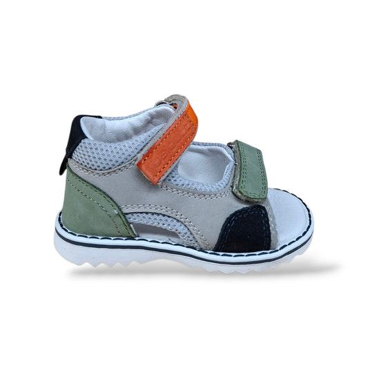 sandali-tallonati-primi-passi-balducci-cita-7369-grigio-verde-arancione-nero-pelle-velcro-bambini-scarpetteria-gica-trani
