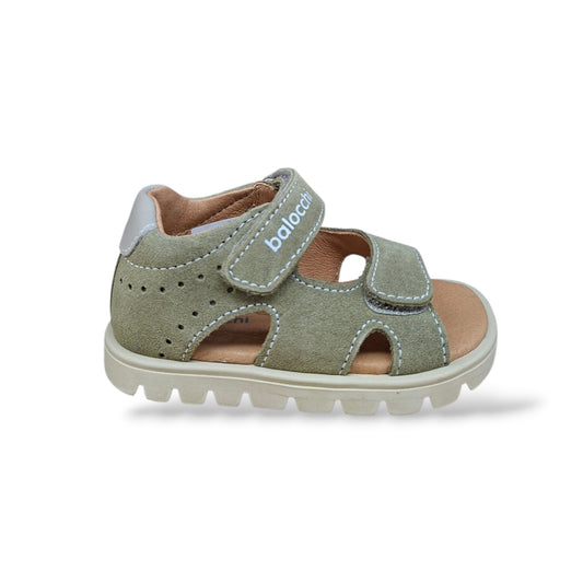 sandali-tallonati-primi-passi-balocchi-bart-163514-kaki-pelle-velcro-bambini-scarpetteria-gica-trani

