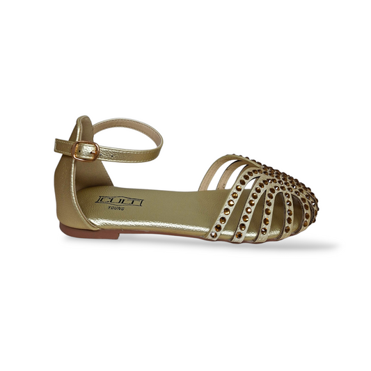 sandalo-bambina-elegante-dorato-strass-cult-paris-cerimonia-comunione
