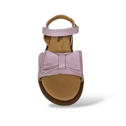 Sandali bambina Platis made in Greece cipria rosa velcro comunioni battesimi - Scarpetteria Gica Trani
