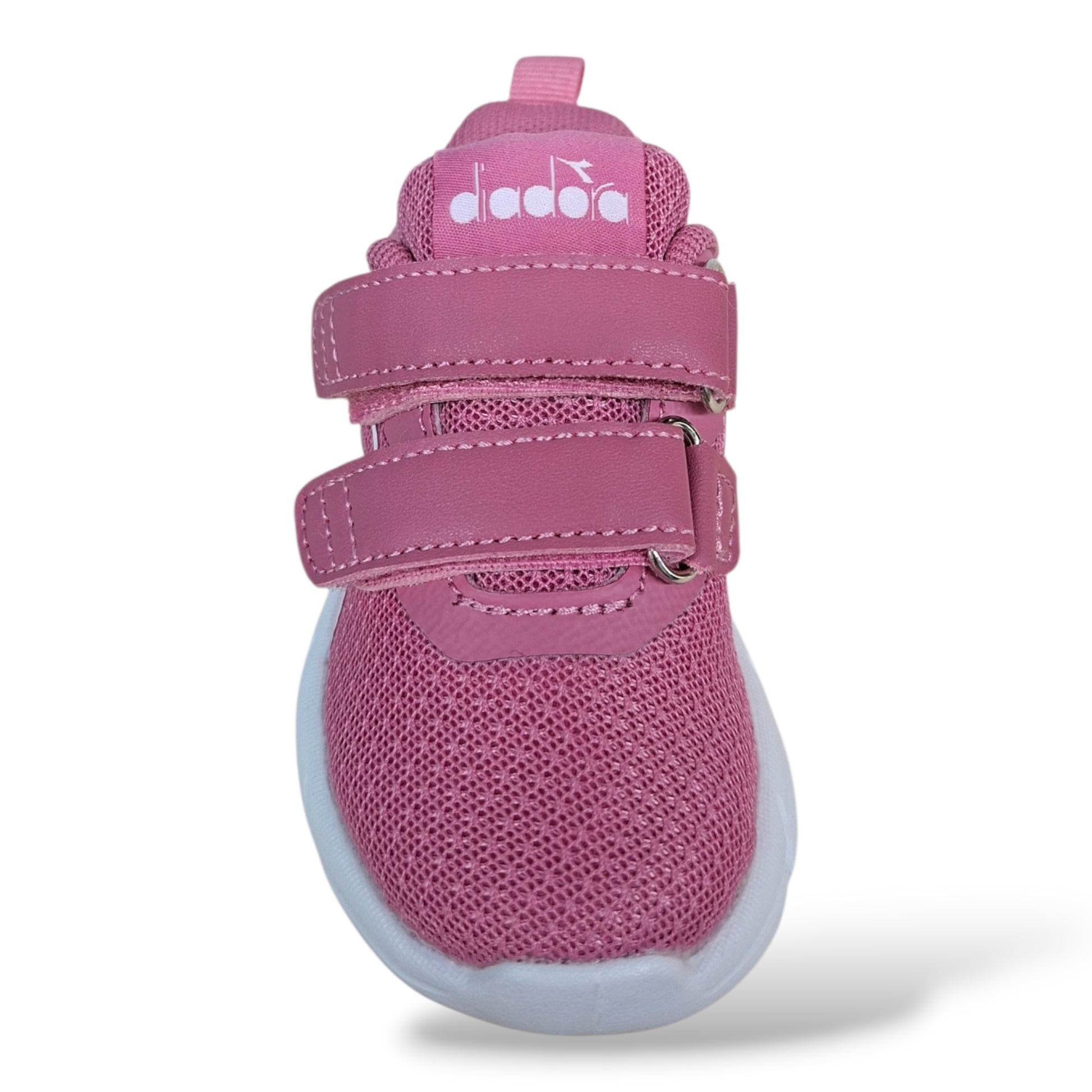scarpe-asilo-scuola-materna-bambina-diadora-evo-run-rosa-bianco-velcro-scarpetteria-gica-trani
