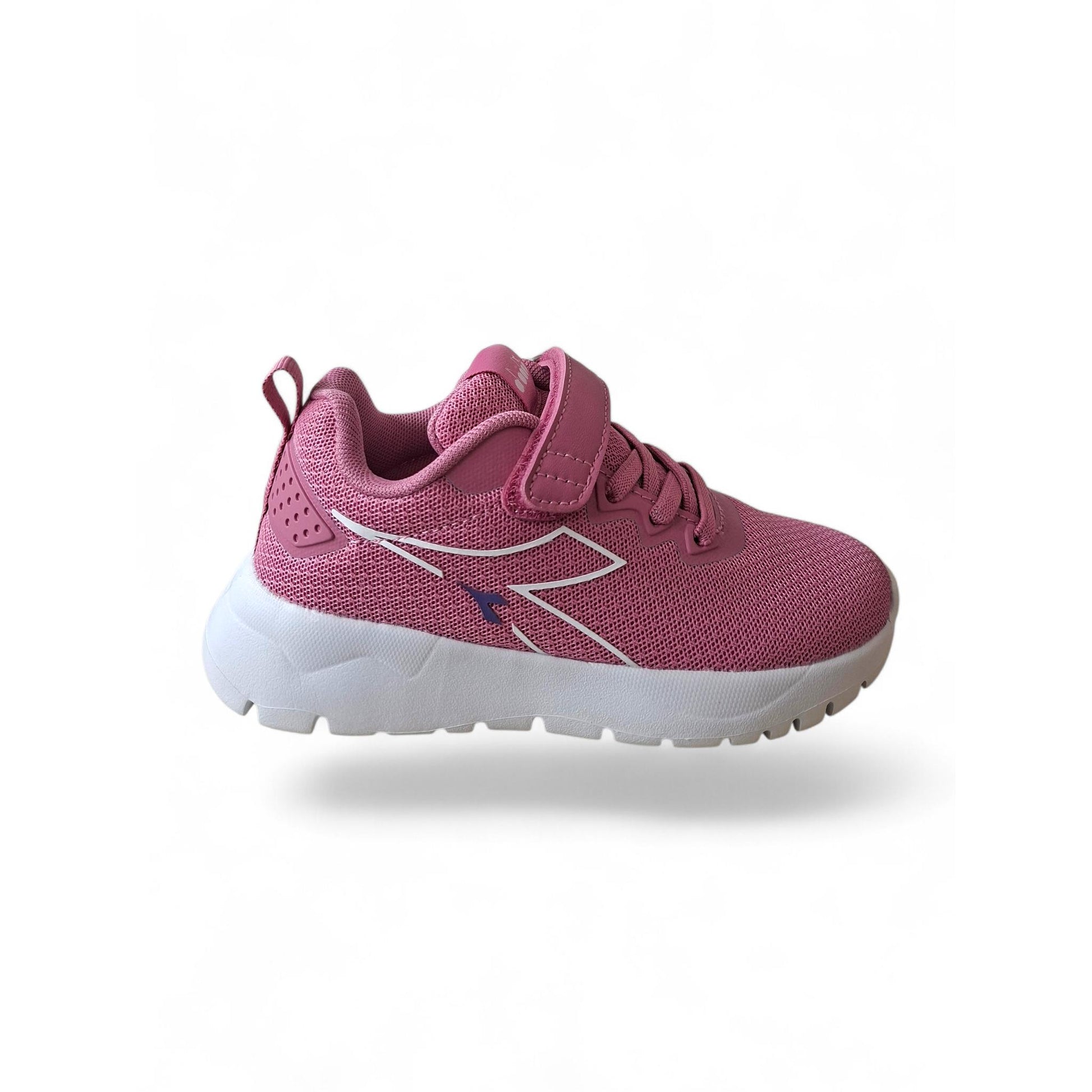 scarpe-bambina-Diadora-Evo-Run-rosa-bianco-velcro-taglie-28-35-Scarpetteria-Gica-Trani
