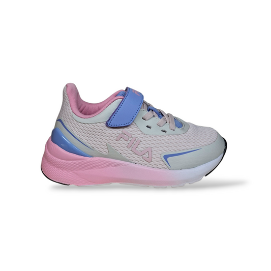 scarpe-bambina-FILA-Crusher-grigio-rosa-azzurro-velcro-taglie-28-35-Scarpetteria-Gica-Trani