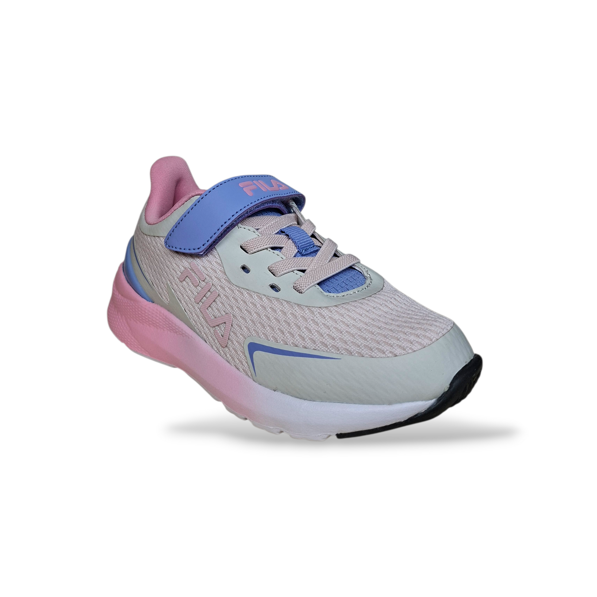 scarpe-bambina-FILA-Crusher-grigio-rosa-azzurro-velcro-taglie-28-35-Scarpetteria-Gica-Trani
