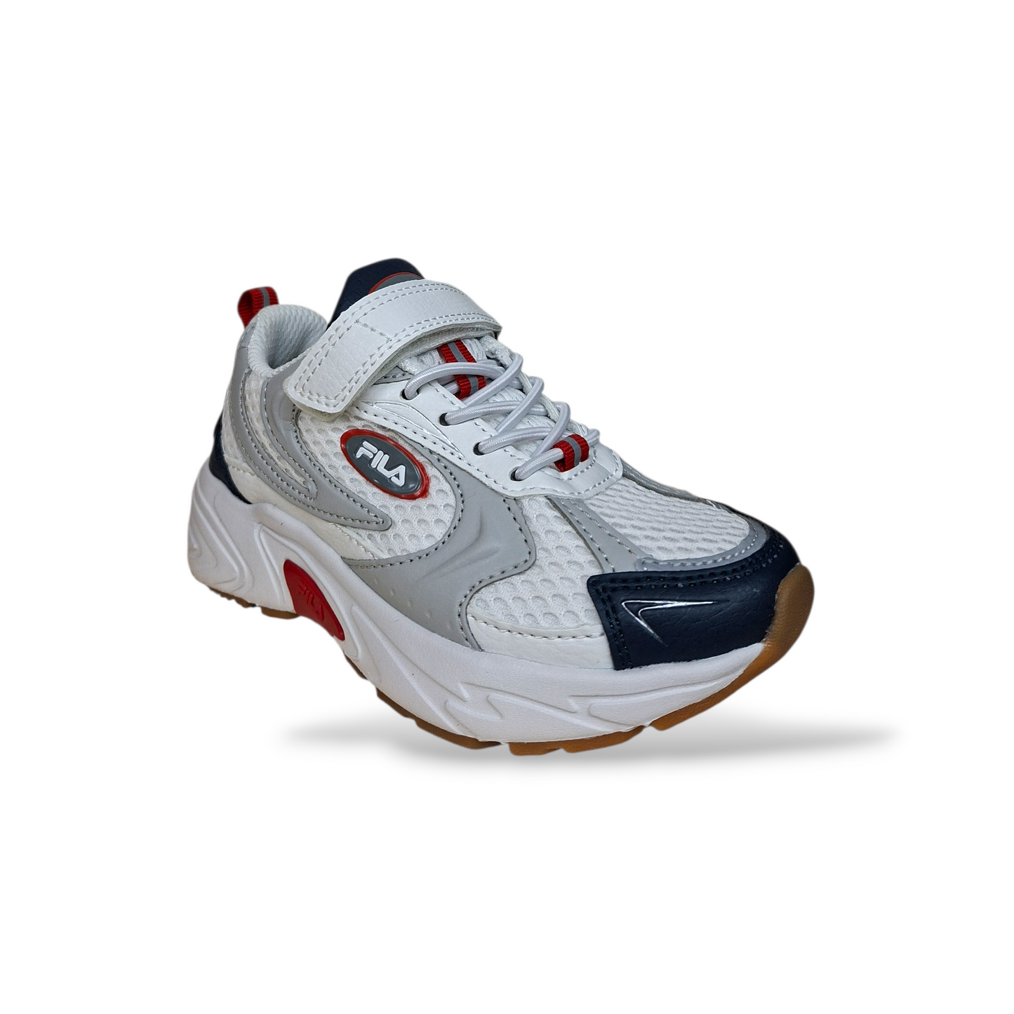 scarpe-bambino-FILA-Kreatix-grigio-bianco-nero-rosso-velcro-taglie-28-35-Scarpetteria-Gica-Trani
