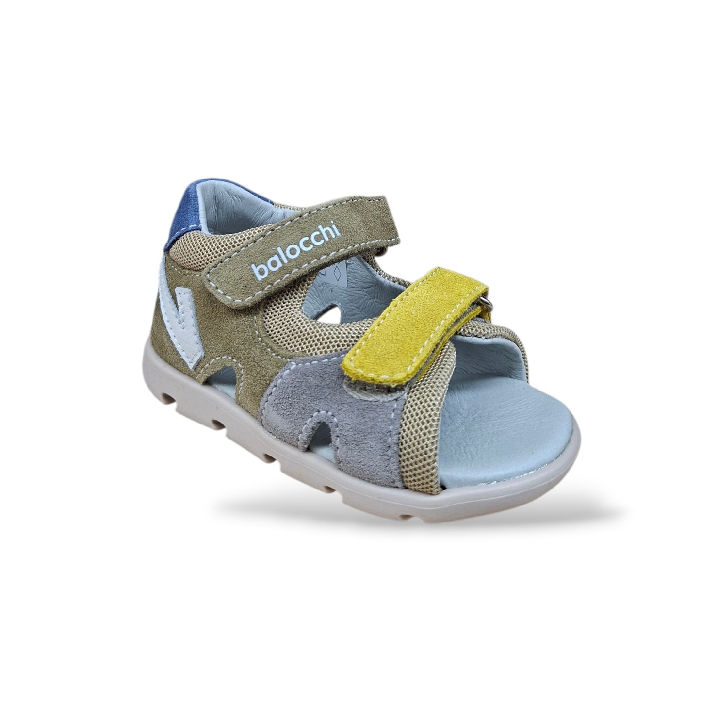 scarpe-bambino-primi-passi-balocchi-bart-beige-kaki-giallo-azzurro-pelle-naturale-talloniera-scarpetteria-gica-trani
