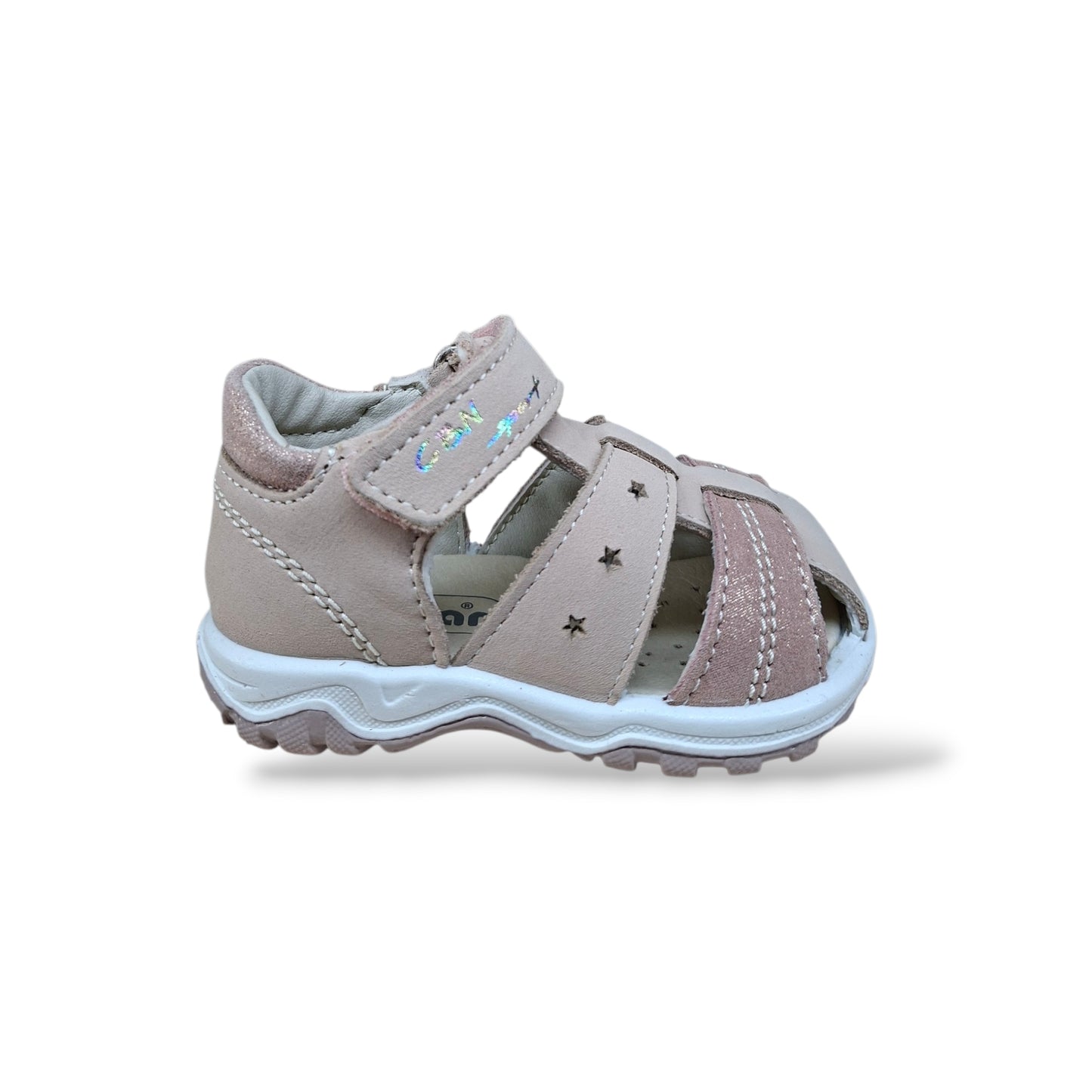 scarpe-ragnetto-primi-passi-bambine-balocchi-ciciban-teddy-cipria-pelle-velcro-scarpetteria-gica-trani
