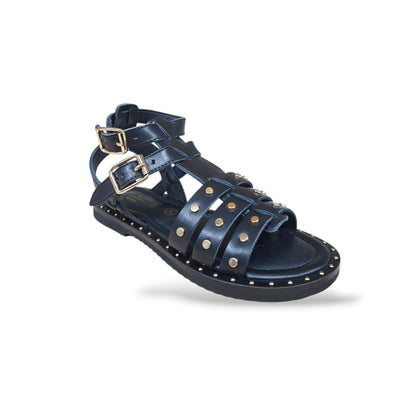 scarpe-sandalo-bambina-ragazza-grunland-junior-inda-nero-pelle-naturale-suola-gomma-scarpetteria-gica-trani
