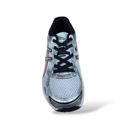 scarpe-sportive-bambini-asics-gel-1130-grigio-verde-rosso-laccio-elastico-suola-gomma-scarpetteria-gica-trani
