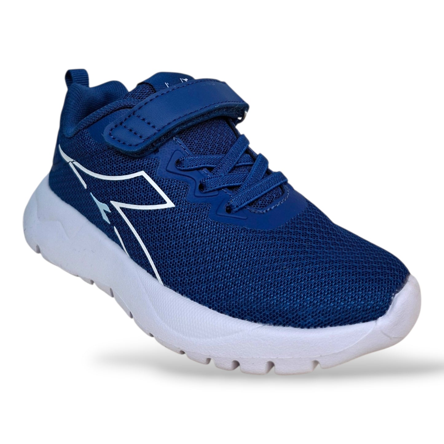 scarpe-sportive-unisex-bambini-diadora-evo-run-blue-bianco-velcro-strappo-scarpetteria-gica-trani
