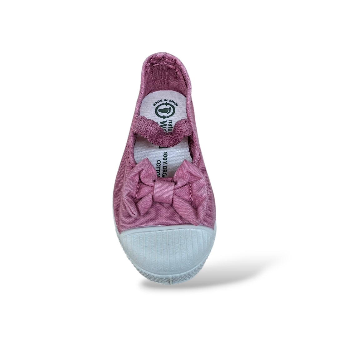 scarpe-tela-ballerina-bambina-natural-world-473-rosa-cotone-organico-suola-gomma-naturale-scarpetteria-gica-trani
