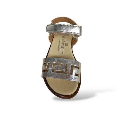 calzature-eleganti-bambina-comunione-battesimo-andanines-pelle-platino-velcro-regolabile
