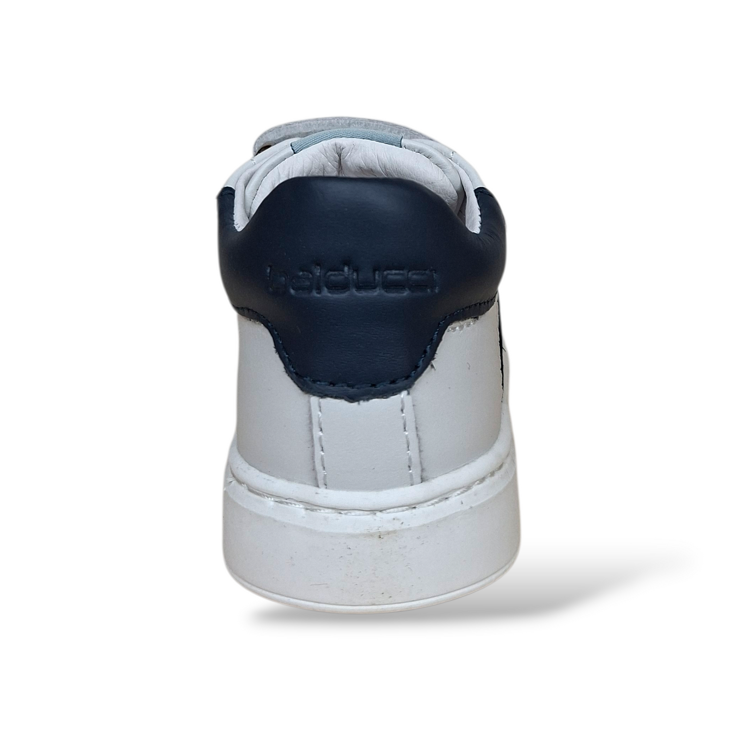 Calzature primi passi Balducci Cita bianco blu velcro - Scarpetteria Gica Trani
