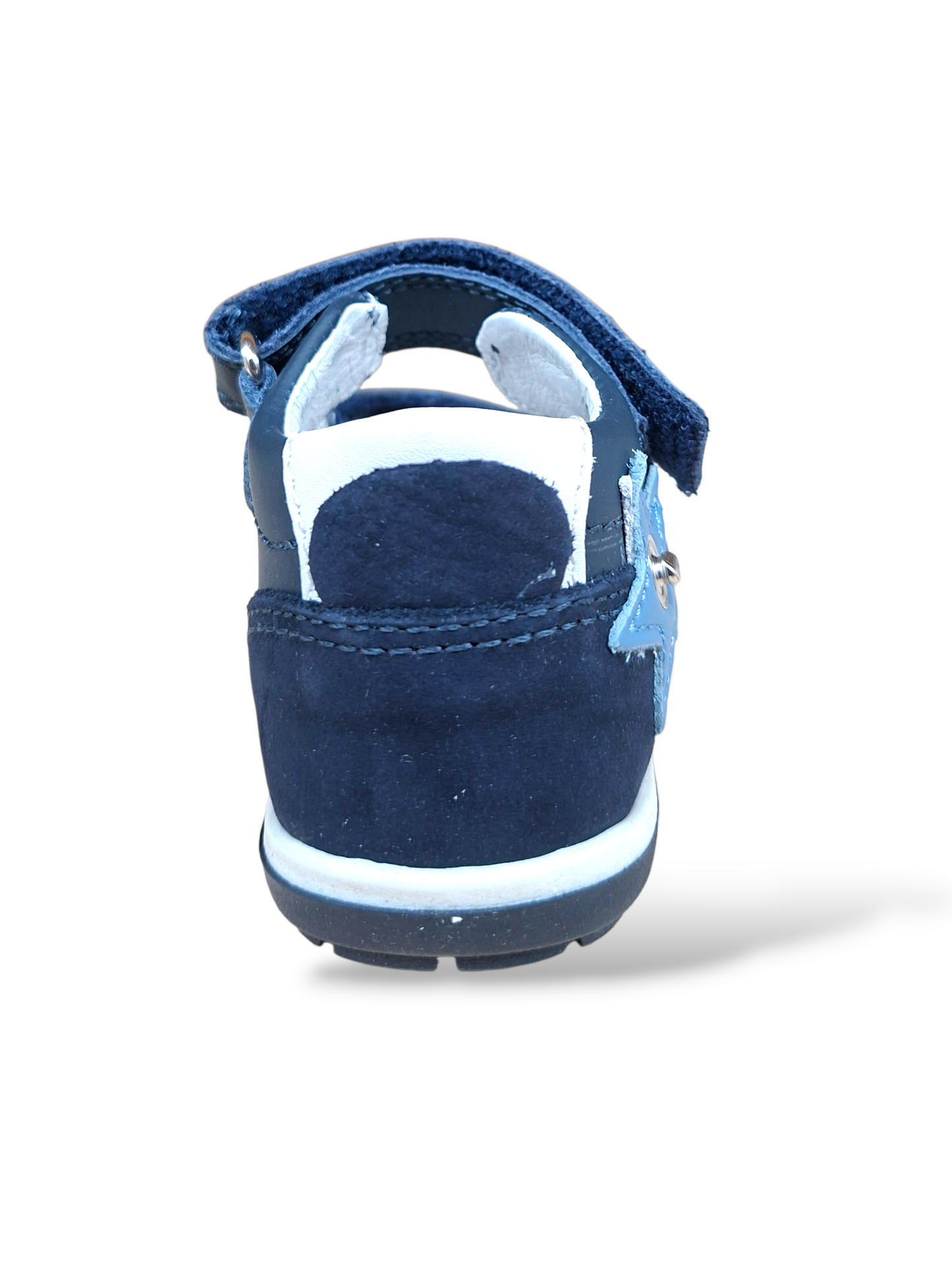 Sandalo tallonato primi passi Balducci Cita blu celeste velcro - Scarpetteria Gica Trani
