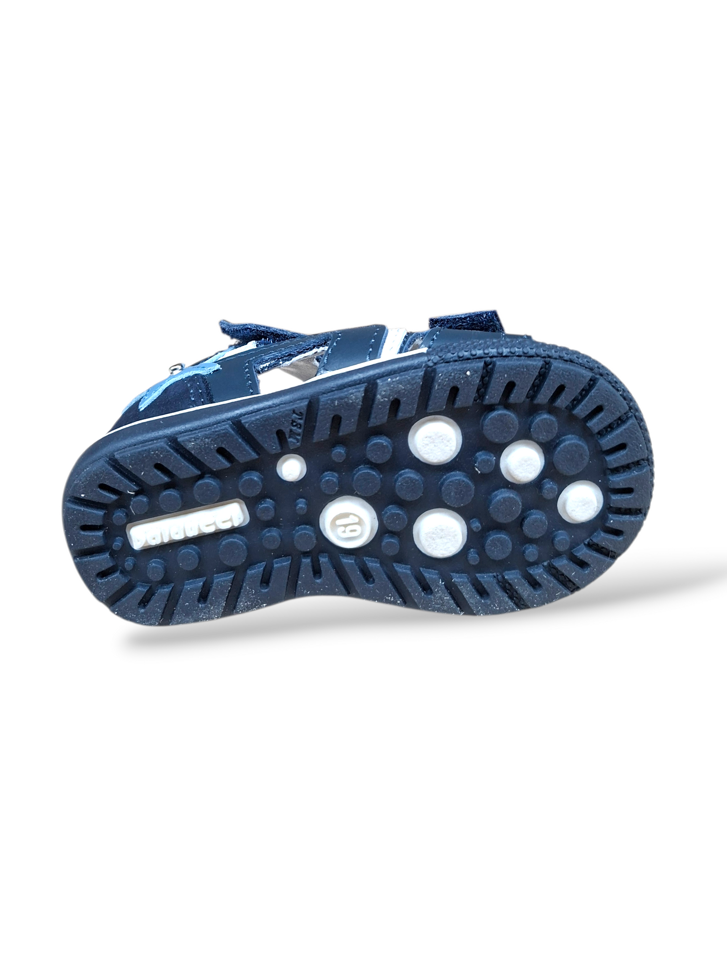 Sandali primi passi bambino Balducci pelle blu celeste taglia 19-24 - Scarpetteria Gica Trani
